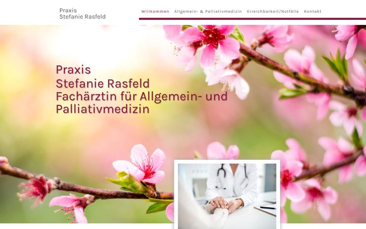 Képernyőkép: arztpraxis-rasfeld.de