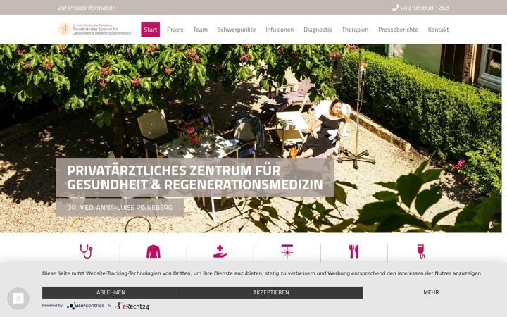 Képernyőkép: arztpraxis-rinneberg.de