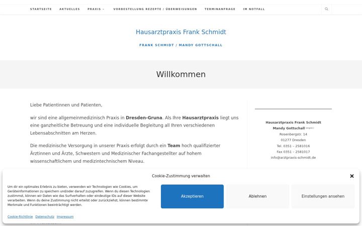 Skærmbillede af arztpraxis-schmidt.de