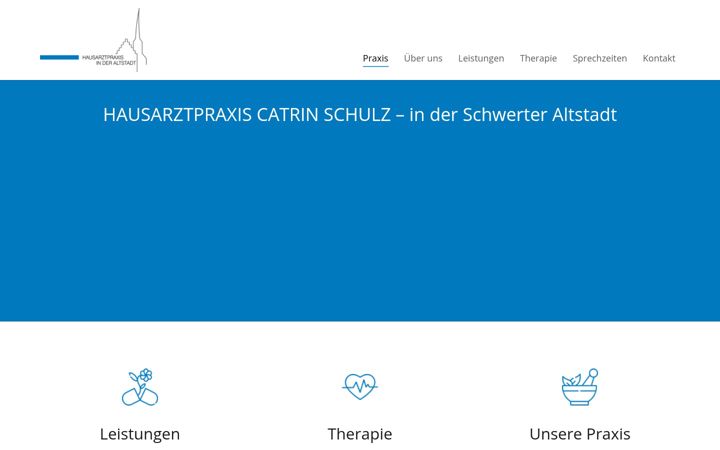 Screenshot stránky arztpraxis-schulz.de