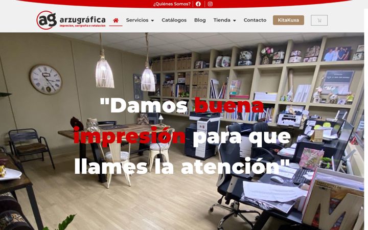 Snímek obrazovky arzugrafica.com