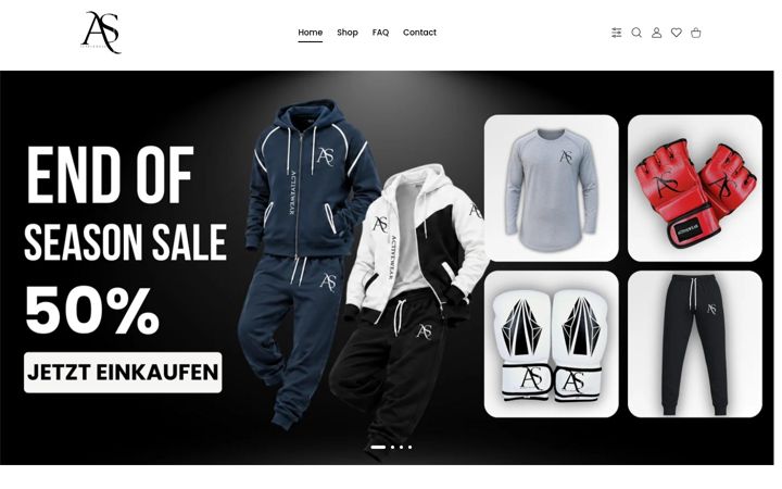 Snímek obrazovky as-activewear.com