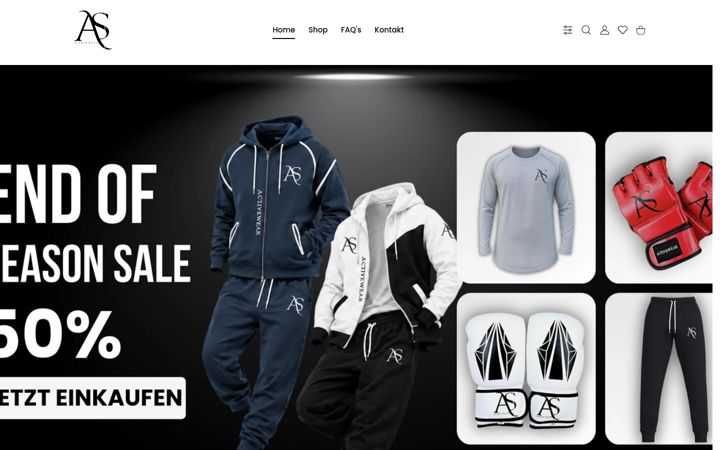 Snimka zaslona za as-activewear.de
