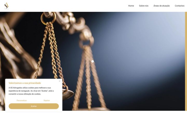 Snímek obrazovky as-advogados.com