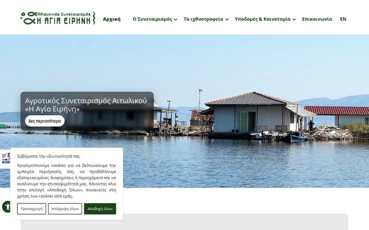 Screenshot di as-agiaeirini.gr