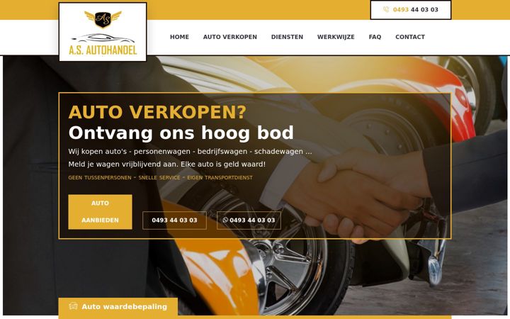 Skärmbild av as-autohandel.be