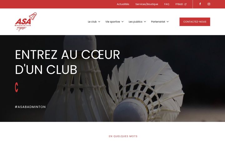 Screenshot of as-avrille-badminton.fr
