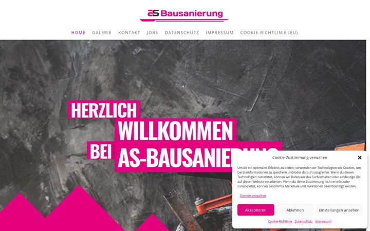 Skärmbild av as-bausanierung.de