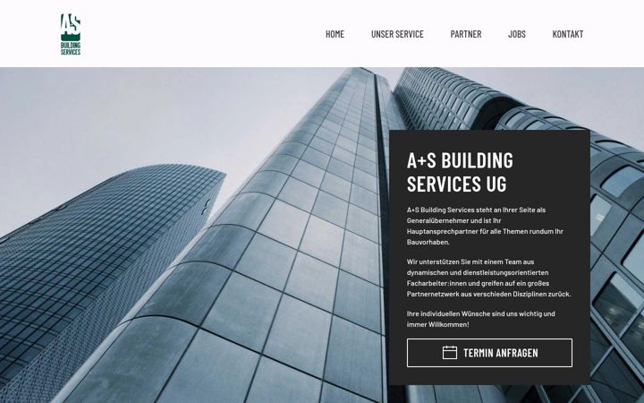 Screenshot του as-building-services.de