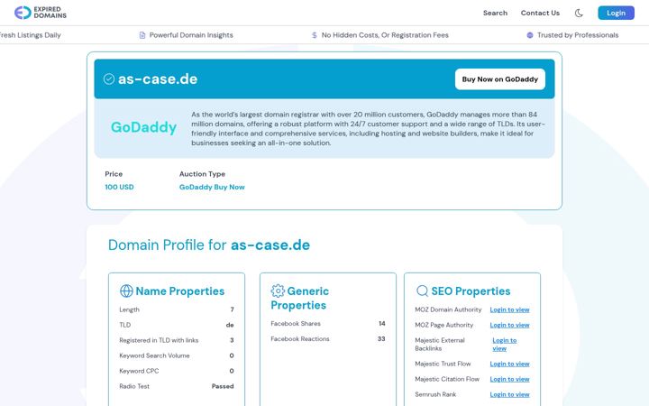 Snímek obrazovky as-case.de