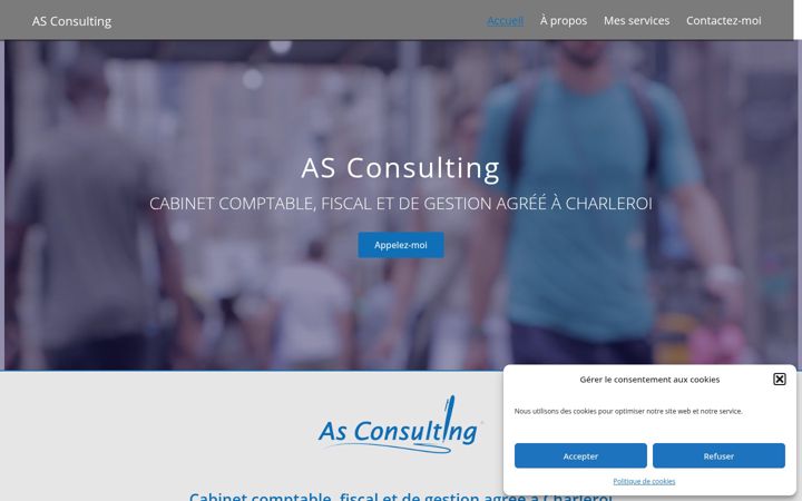 Snimka zaslona za as-consulting.be