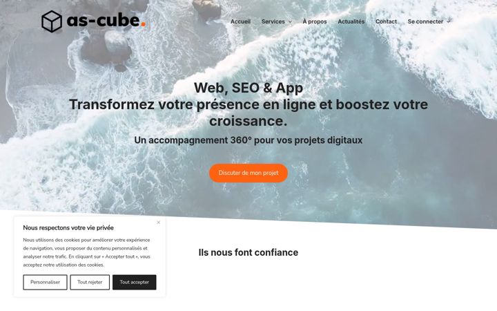 Screenshot of as-cube.ch