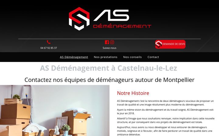 Skjermbilde av as-demenagement.fr