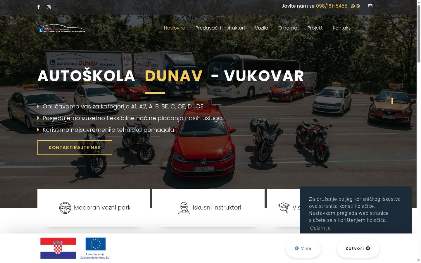Ekrānuzņēmums ar piekrišanas baneri, kas tika rādīts pirms jebkādas mijiedarbības