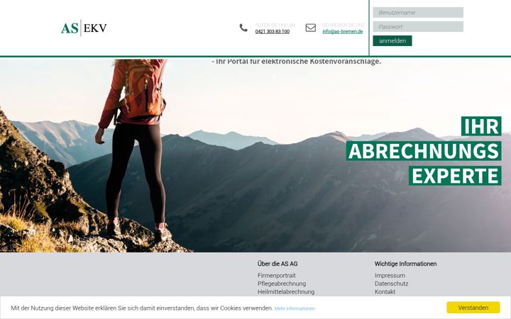 Skjermbilde av as-ekv.de