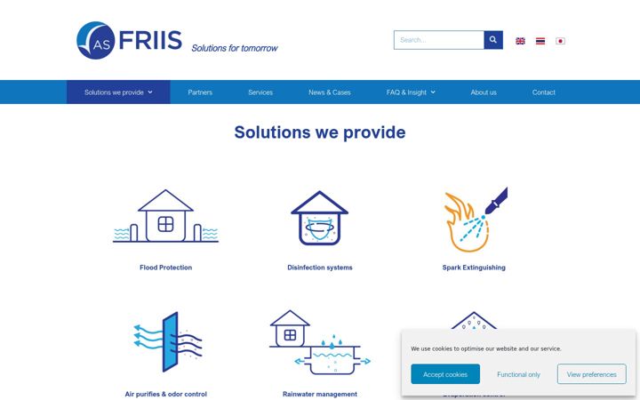 Skærmbillede af as-friis.com