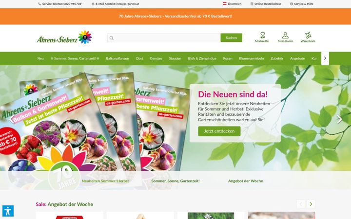 Screenshot of as-garten.at