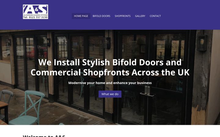 Screenshot of as-glazing.co.uk
