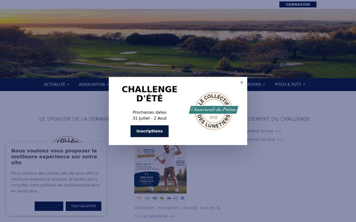 Snímek obrazovky as-golf-haut-poitou.fr