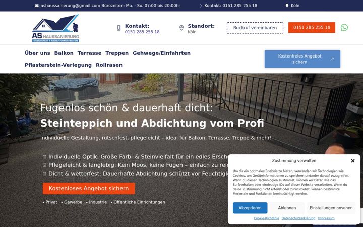 Screenshot of as-haussanierung.com