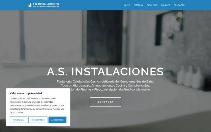 Skærmbillede af as-instalaciones.com