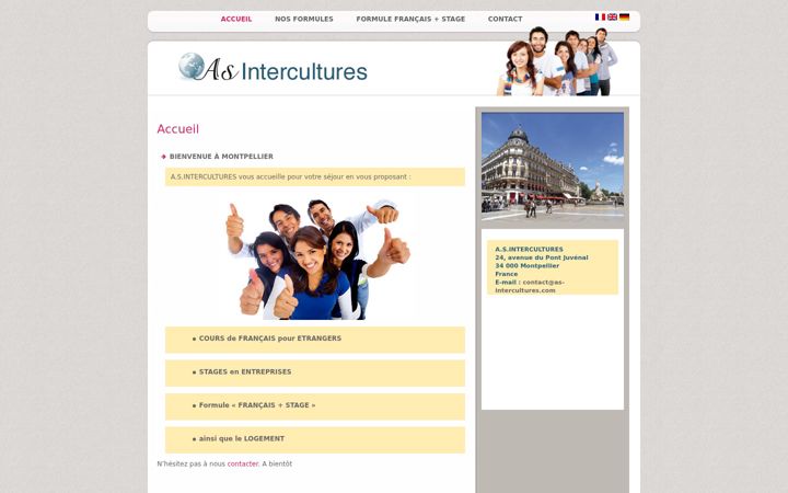 Screenshot of as-intercultures.com