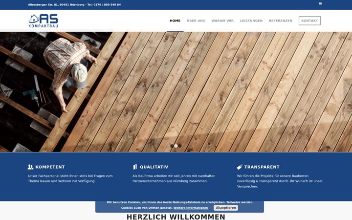 Screenshot of as-kompaktbau.de