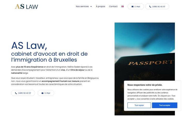 Screenshot of as-law.be