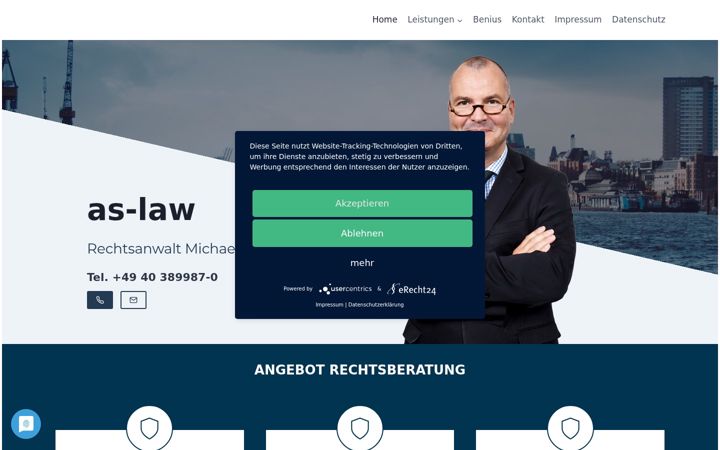 Screenshot του as-law.de