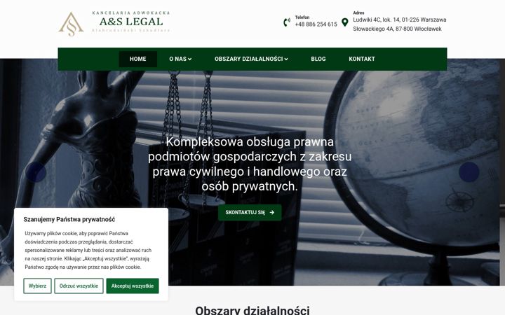 Screenshot of as-legal.pl