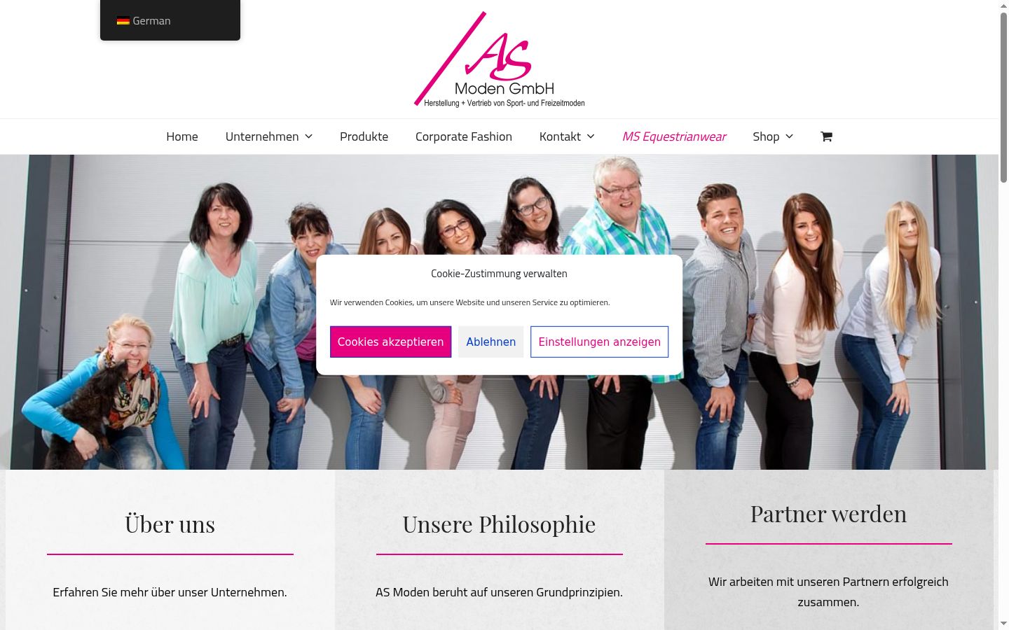 Screenshot van de toestemmingsbanner zoals getoond vóór enige interactie