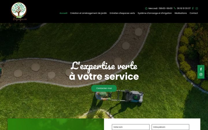 Screenshot of as-paysages-66.fr