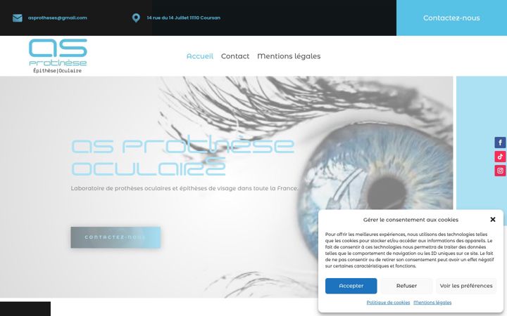 Screenshot of as-prothese.fr