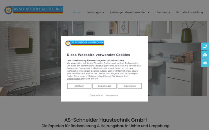 Screenshot of as-schneider-haustechnik.de