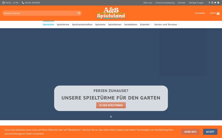 Screenshot of as-spieleland.de