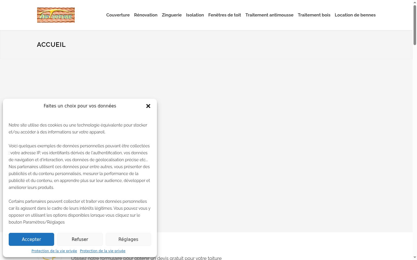 Sutikimo reklamjuostės, rodytos prieš bet kokią sąveiką, ekrano kopija
