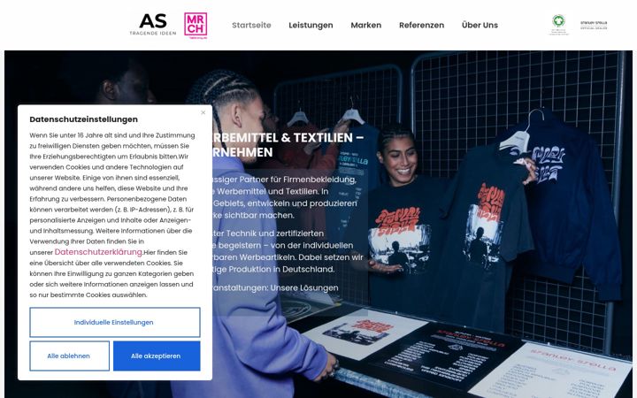 Screenshot of as-tragendeideen.de