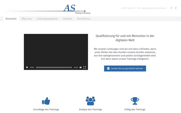 Screenshot von as-training.com