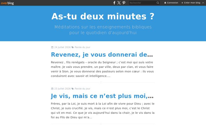 Screenshot von as-tu-2-minutes.com
