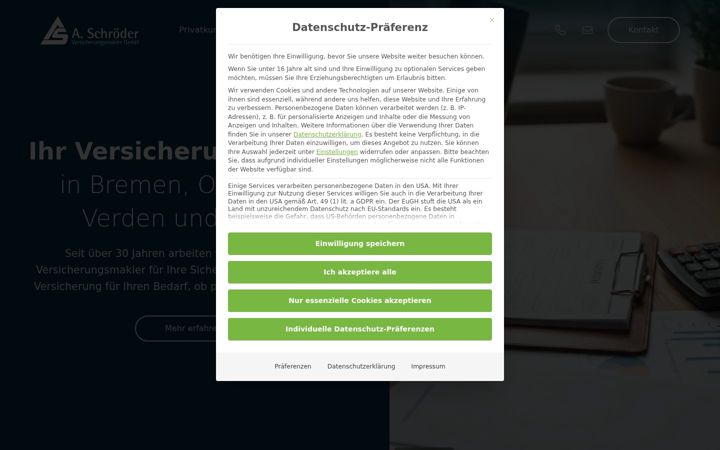 Skjermbilde av as-versichert.de