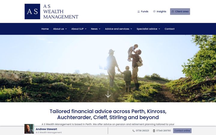 Skjermbilde av as-wealth.co.uk