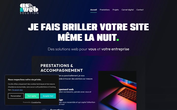 Captura de pantalla de as-web-solution.com
