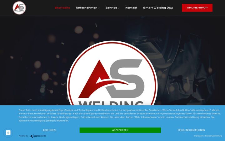 Skjermbilde av as-welding.de