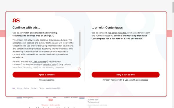 Screenshot of as.com