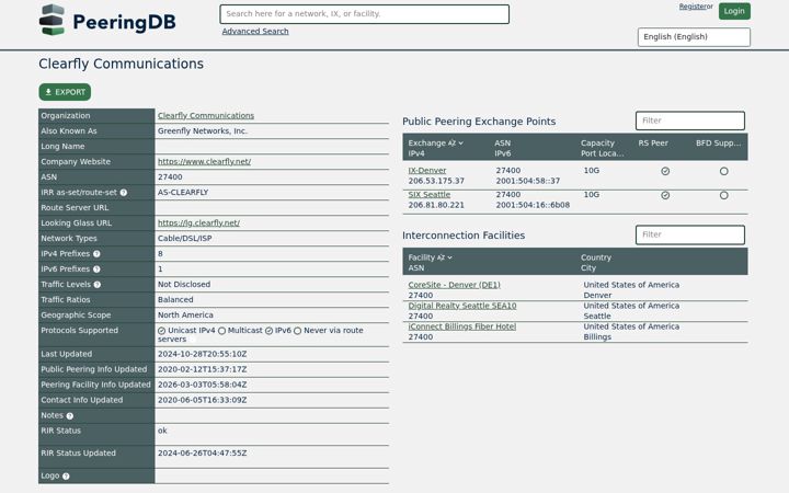 Screenshot of as27400.net