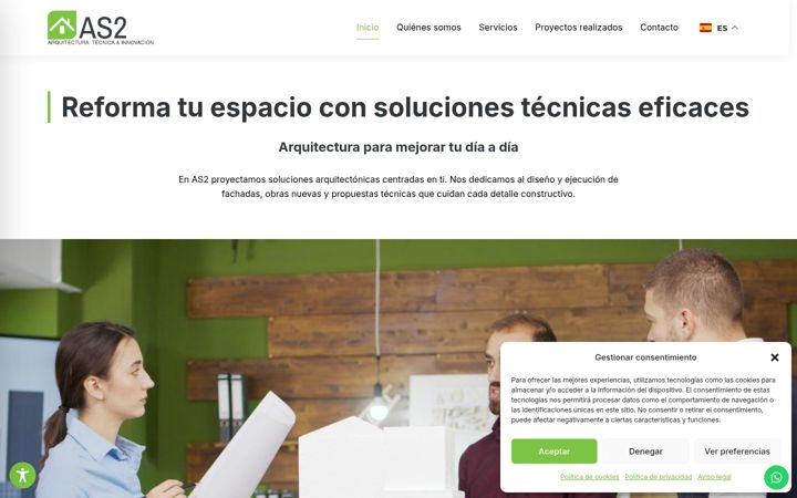 Screenshot ta' as2arquitectura.es