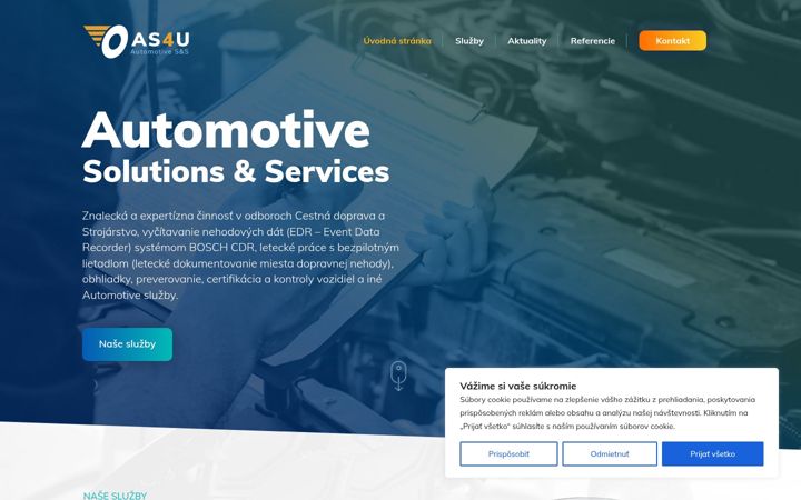 Screenshot of as4u.sk