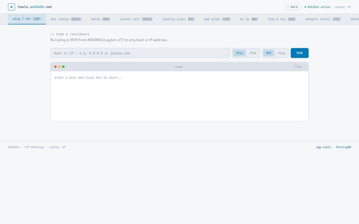Screenshot of as53654.net