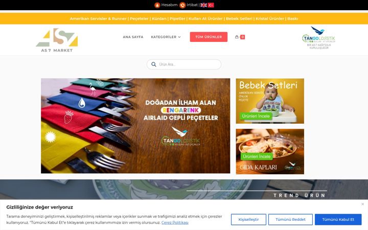 Screenshot of as7market.com