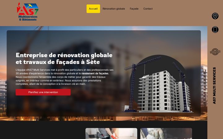 Screenshot of as7multiservices.fr